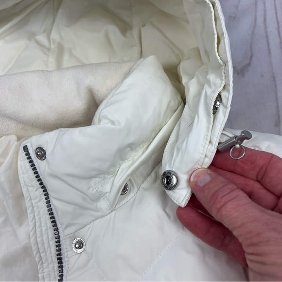 Eddie Bauer Yukon Classic Down Hooded Quilted Parka 700 Fill Off-White Sz M - Picture 14 of 16
